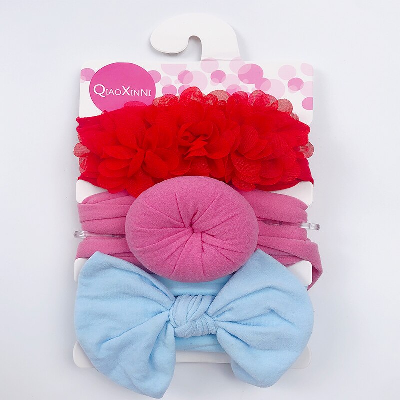 Elastic Baby Headband Set (3 Pcs)